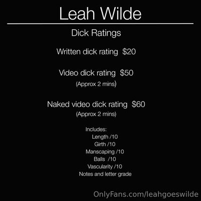 Leahgoeswilde